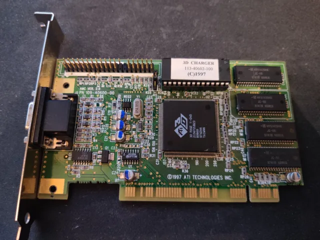 VINTAGE - PCI Grafikkarte ATI 3D CHARGER (RAGE II +DVD) - 2MB EDO - Retro 3D VGA