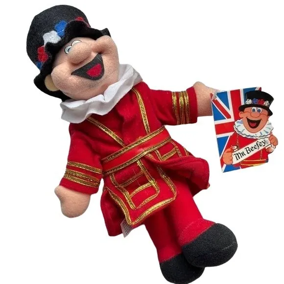Cheerful Chums Plush Mr. Beefey UK Royal Guard 10 in Stuffed Doll Scotland Tag