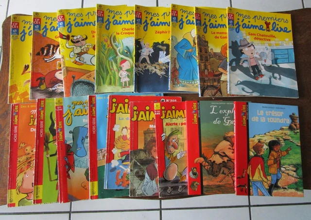 LOT DE 18 Livres Mes Premiers J'aime Lire, J'aime Lire, Mensuels