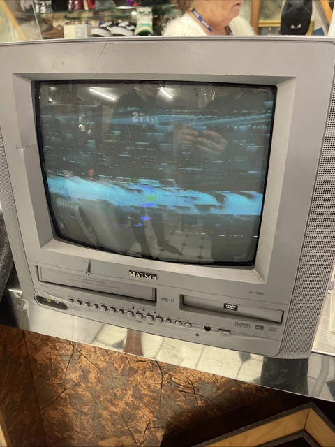 MATSUI CRT TV VHS VCR DVD Combi Silver 14TVDVR1 Prop Spares Or Repair £ ...