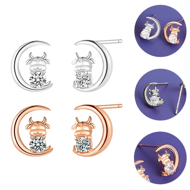 2 Paia Orecchini Pasqua Coniglio - Ipoallergenici E Graziosi Per Donne E Ragazze