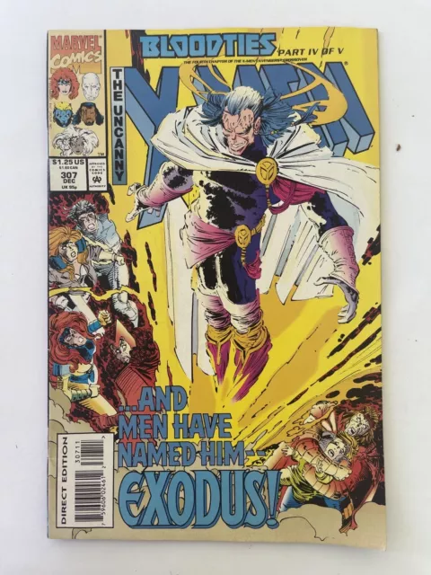 Marvel Comics The Uncanny X-Men Bloodties Part 4 of 5 Vol 1 No 307 Dec 1993