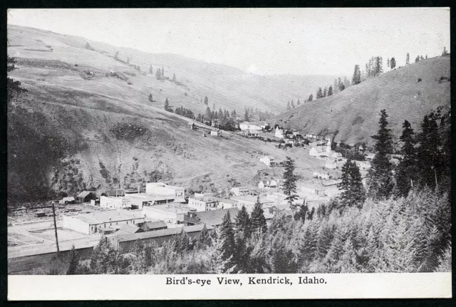 KENDRICK IDAHO - BIRD'S EYE VIEW - c1910 Postcard