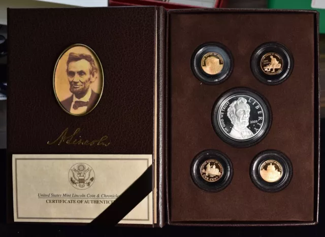 2009 Lincoln Coin & Chronicles Set - 5 Coins