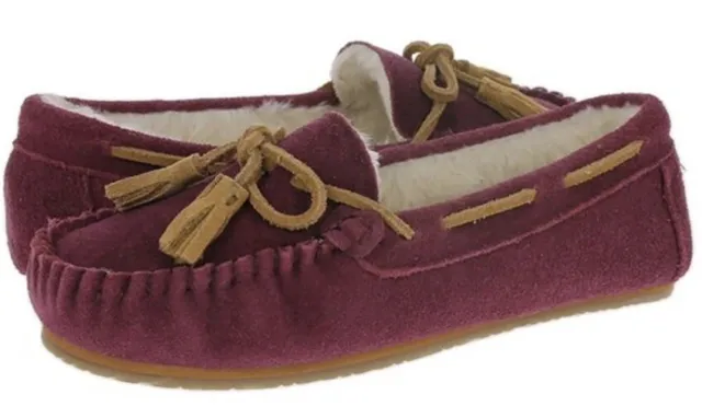 Clarks Women's Moccasin Bootie Slippers, JMH1814B - Suede Indoor/Outdoor  Slip-Ons with Faux Fur Lining & Non-Slip Gripped Rubber Outsole - Ladies  Comfy & Fluffy Ankle Boots for Winter Use Dk... - Walmart.com