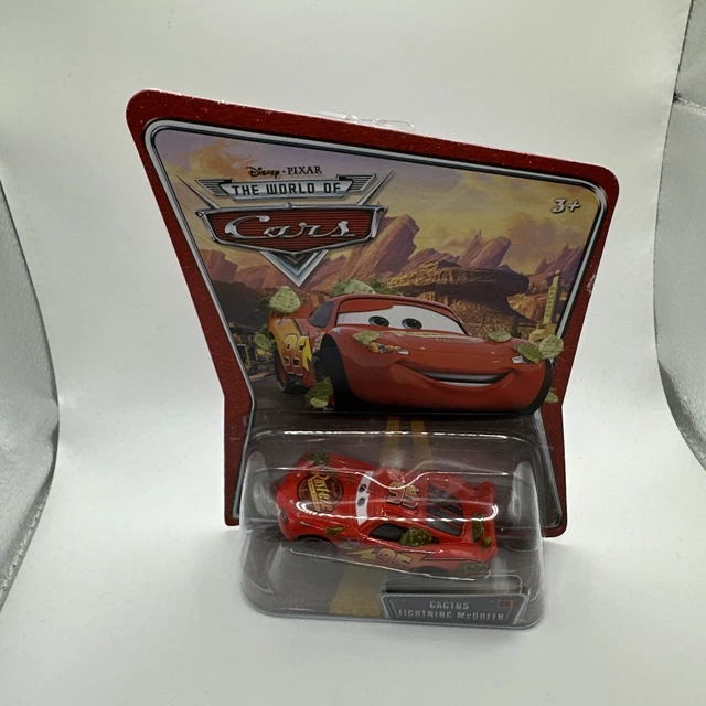 DISNEY PIXAR CARS Movie Cactus Lightning McQueen Die Cast Car Toy 1:55 ...