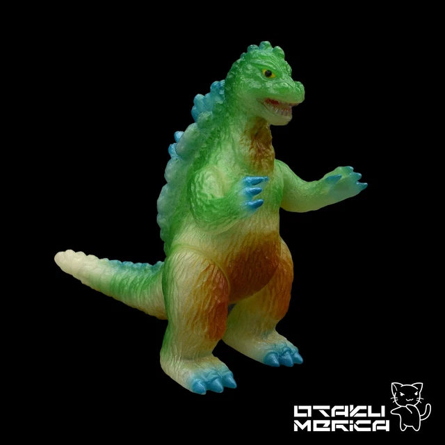 Iwakura Bullmark Series 1 - Godzilla (GLOW Ver ) - Godzilla Kaiju Sofubi 3.5in