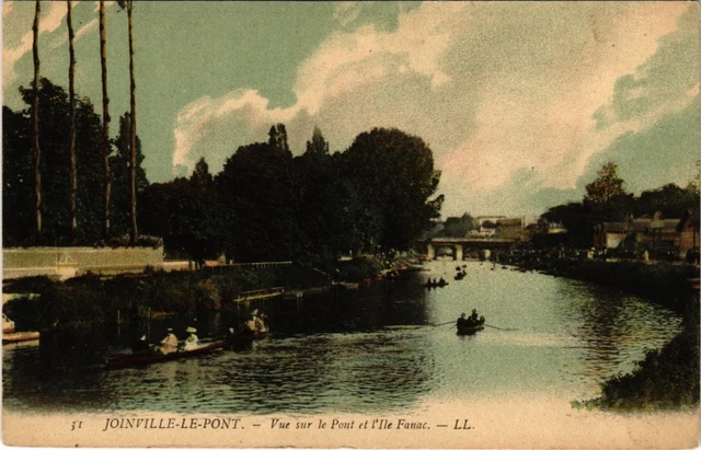 CPA Joinville vue sur le Pont et Ile Fanac (1347888)