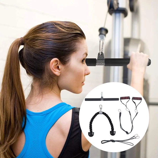 4 Stück DIY Umfassendes Fitnesszubehör Muskeltrainer Zugseil und Zugstange