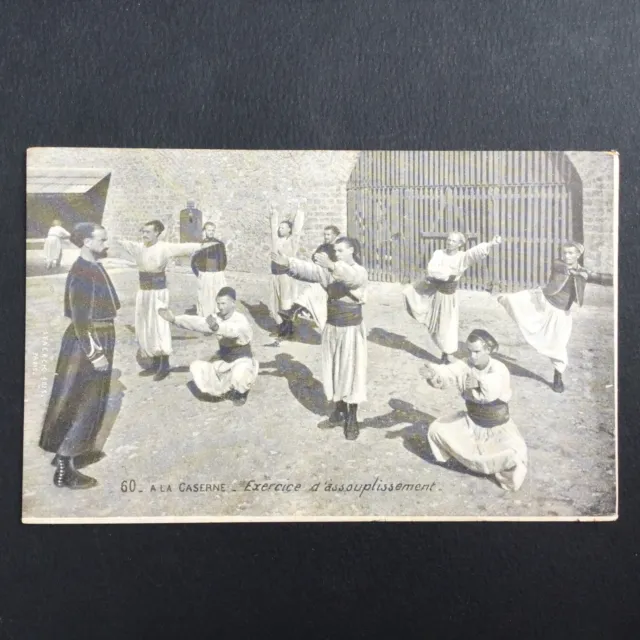CPA Zouaves Entrainement Gymnastique Première Guerre Mondiale WW1 Militaria