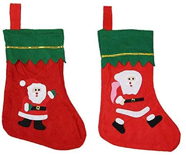 Natale Calze Babbo Natale Calzino Regalo Per Unisex 2 Pezzi