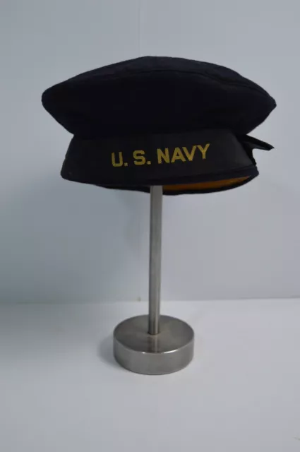 VINTAGE WWII U.S. Navy Wool Sailors Hat Beret Cap Collectible History ...