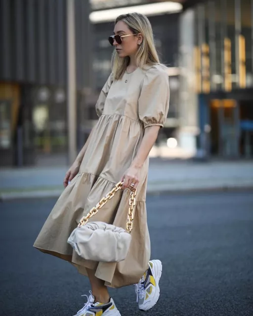 Zara asymmetric poplin dress hotsell