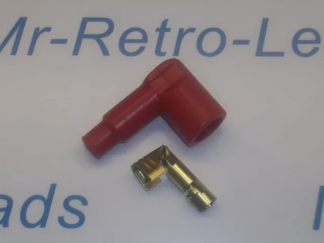 Câble d'allumage, pièces de rechange d' cessoires automatiques de voiture  de voiture de câble d'allumage d'étincelle de silicone partie 8mm(rouge)