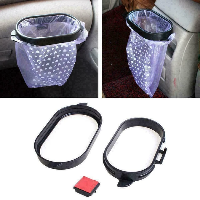 Auto Car Trash Can Bin Rubbish Garbage Holder Organizer Q2Y1 Bag Hanger new D7S9