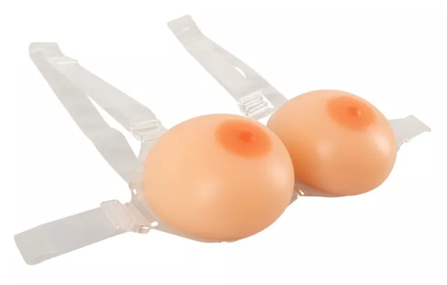 Cottelli Collection Strap-On Silicone Breasts with Straps Reggiseno Protesi Seno 2