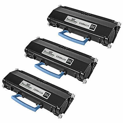 3pk Reman Lexmark E260 E260A11A E260d E260dn E260dt E260dtn E360 E360d E360dn