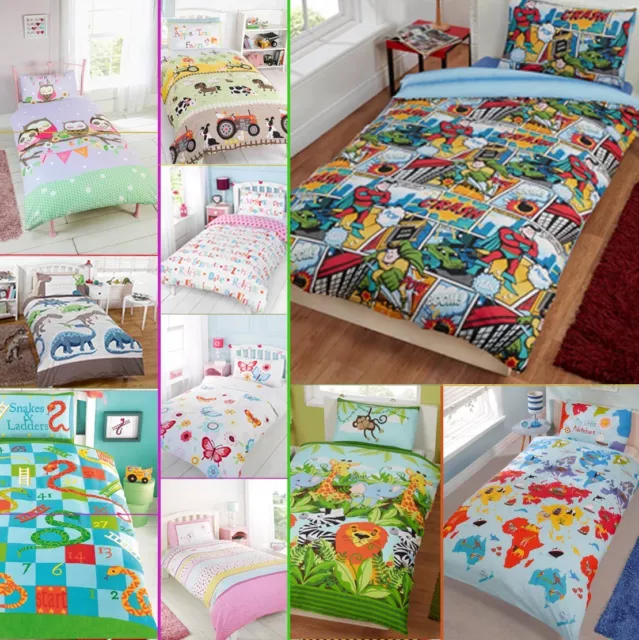 Jungen, Mädchen, Kinder & Erwachsene Charakter Bettdecke Decke Bezug Bettwäsche Sets - 4 Größen 3