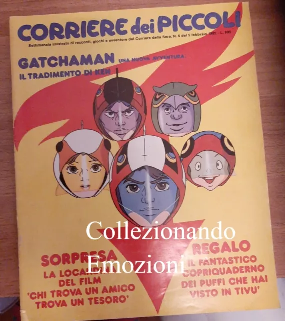 Corriere dei piccoli n.6 1982-Gatchaman-Puffi-Pimpa-Daltanious-Leggi descrizione