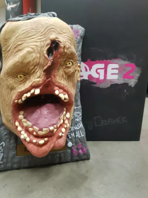 Rage 2 Sammleredition Ruckus Die Crusher Talking Kopf Statue Mit Packung Neu