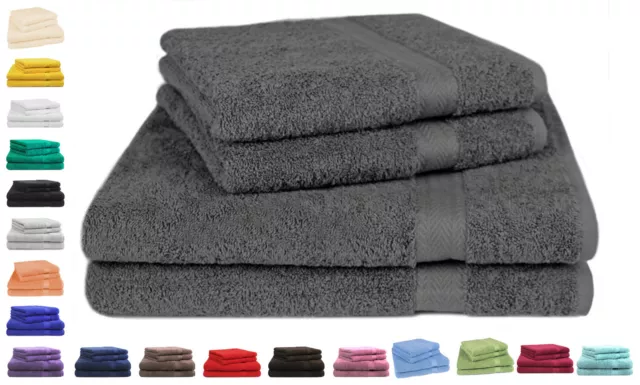 Betz 4er Set 2 Handtücher  2 Duschtücher Handtuch 100% Baumwolle Premium