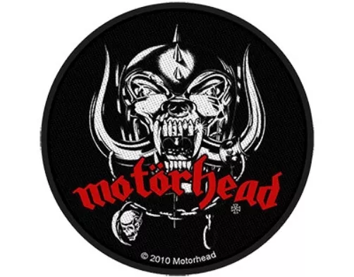 MOTORHEAD war pig skull 2010 circular WOVEN SEW ON PATCH official merch LEMMY