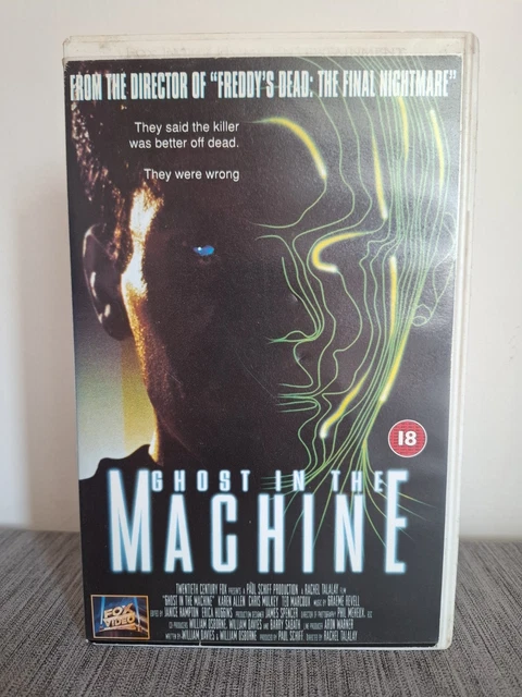 Fox Left Machine GHOST IN THE Machine Ex Rental Big Box Horror VHS Video Tape Fox Video ...