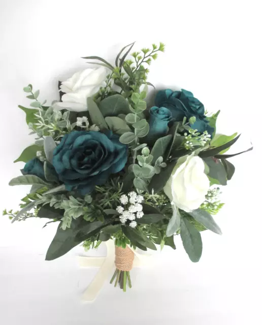 WEDDING BOUQUET,17 PIECE Bridal bouquet Flower set,GRAY LAVENDER