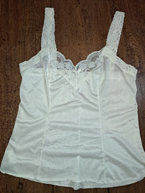 Vintage Olga White Camisole  Small 925
