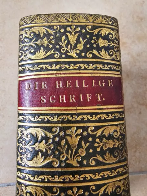 Bibel Jahr 1775 Leder, Goldschnitt, sehr guter Zustand