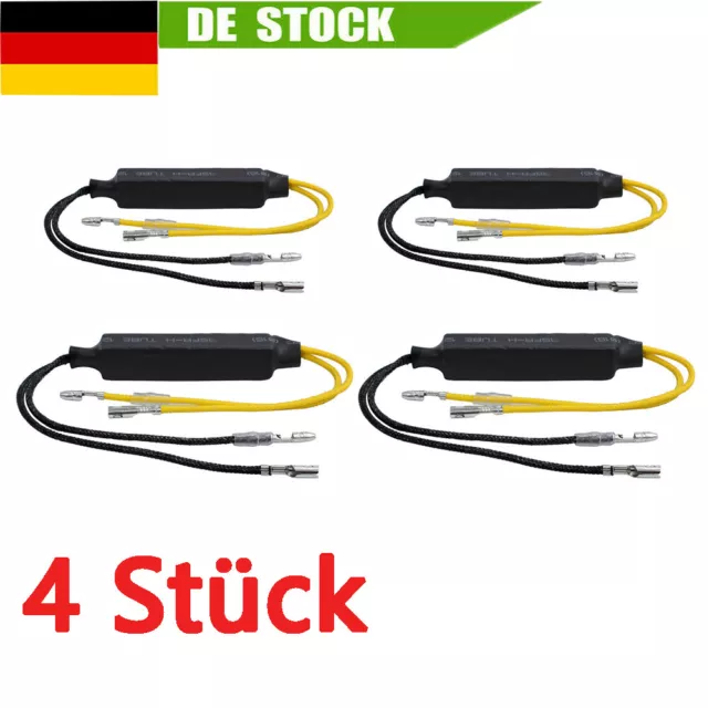 4 x Motorrad LED Blinker Decoder Widerstände Kabel LED Mini Blinker Wiederstand