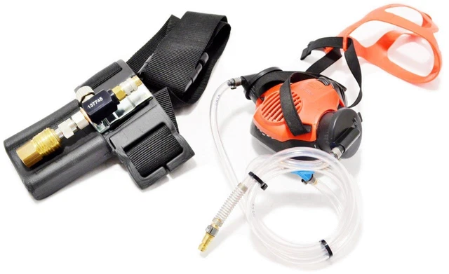 SATA AIR STAR C 137745 CONTINUOUS AIR FLOW RESPIRATOR HALF MASK w/ BELT VALVE