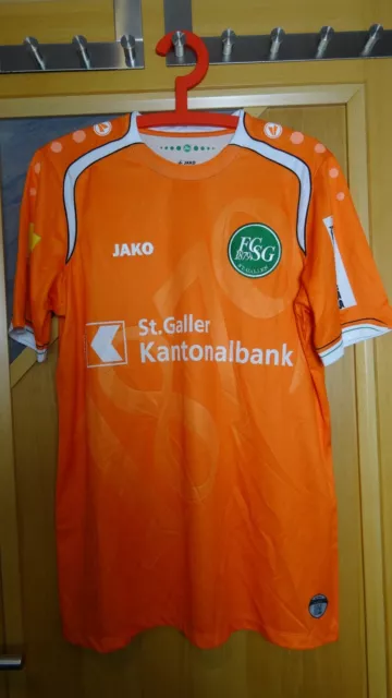 Jako Trikot FC St. Gallen Sankt Größe L orange Fussball Schweiz NEU