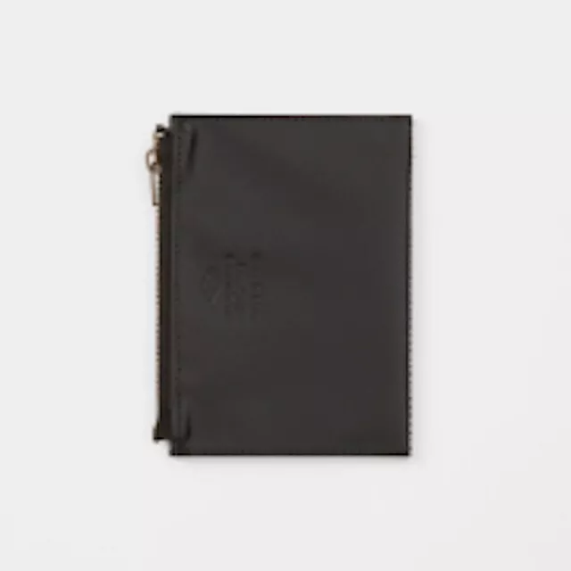 Traveler's Notebook Leather Zipper Case passport size Tannin Regular BLACK