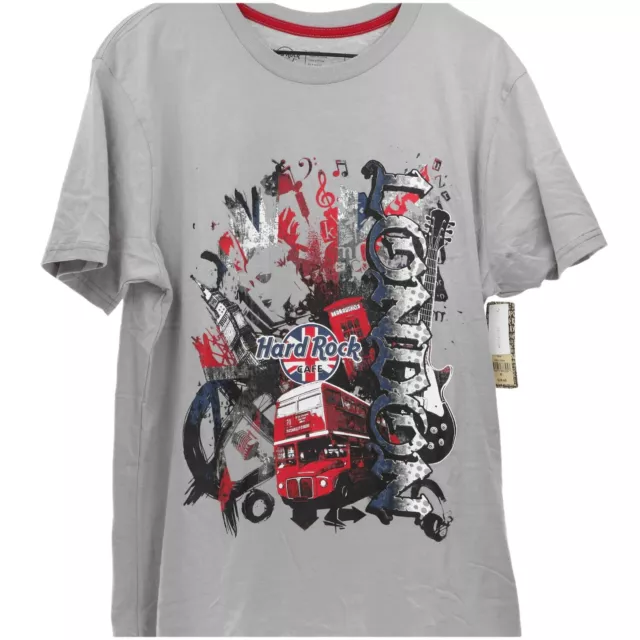 Hard Rock Cafe T-Shirts PICCADILLY HRC HERREN MASH UP SS CITY T-SHIRT GRAU S/M/L/XL