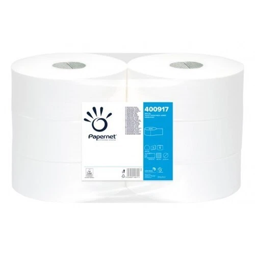 CONFEZIONE 6 ROTOLI DI CARTA IGIENICA MAXI JUMBO PAPERNET (A/N 400917) nuova