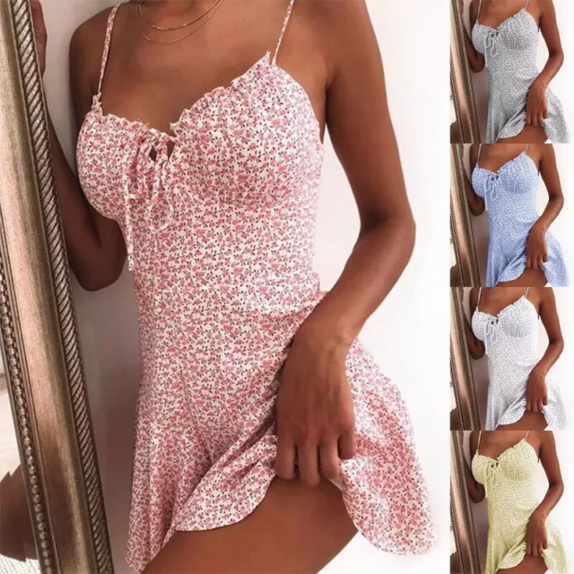 Abito Boho Da Donna Mini Abito Estivo Da Spiaggia Vestito Estivo Sexy -