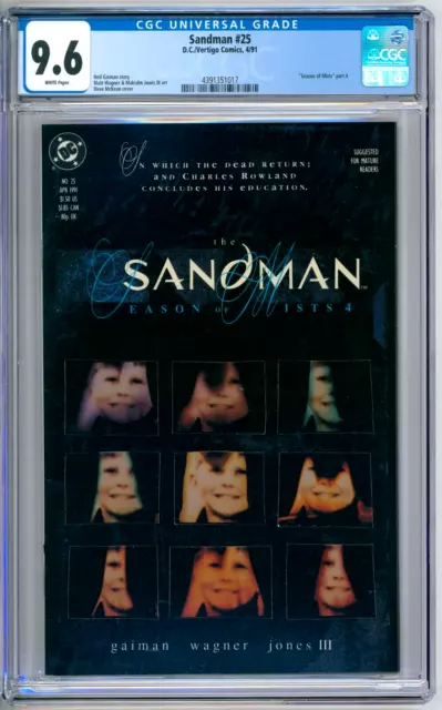 Sandman 25 CGC Graded 9.6 NM+ DC Comics 1991