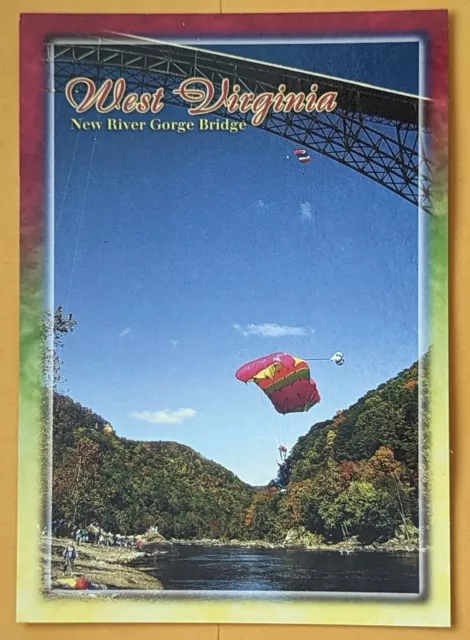 Postcard WV: New River Gorge Bridge,  West Virginia.