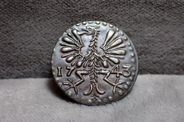 Aachen Germany 4 Heller Coin 1743 XF