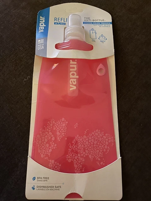 ** Vapur Reflex Foldable Anti Bottle 18 oz Stands Folds Freezes New !! ** ** Vapur Reflex Foldable Anti Bottle 18 oz Stands Folds Freezes New !! **