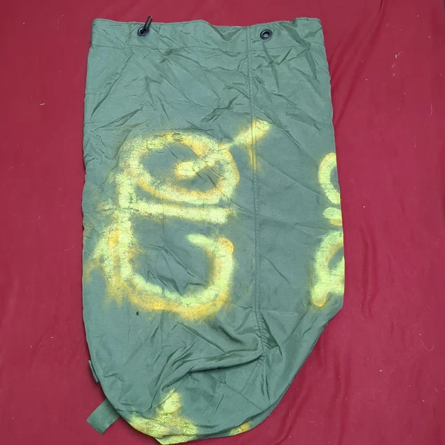 US Military Issue Locking Top Load Nylon Carrying Seabag w Straps Duffle (dfl27)