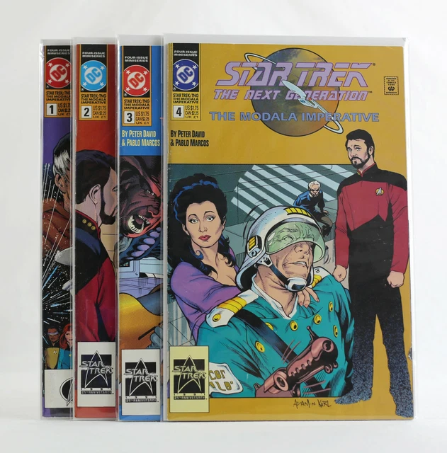 STAR TREK FULL SET LOT The Next Generation Modala Imperative DC Lot 1-4 1991 TNG