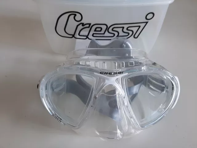 Maschera sub marca Cressi, modello Nano, colore trasparente, nuova. 