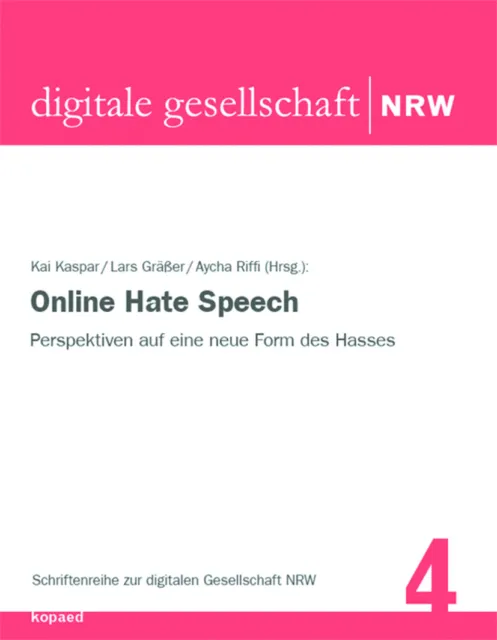 Online Hate Speech ~ Kai Kaspar ~  9783867364041