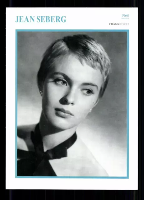 Jean Seberg STARPORTRAITKARTE - 80er Jahre TOP  + G 21904