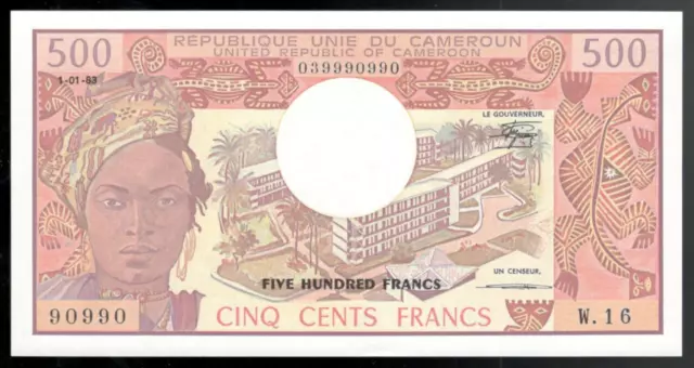 Cameroun, 1983, 500 Francs, P-15d, CRISP UNC!