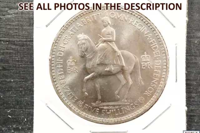 NobleSpirit No Reserve ) 1953 Great Britain Coronation 5 Shillings