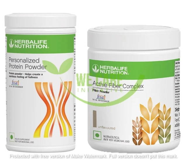 HERBALIFE PROTEIN POWDER 400g + ACTIVE FIBER COMPLEX 200g HEALTH KIT
