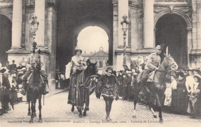 NANCY cortège historique 1909 Isabelle de Lorraine